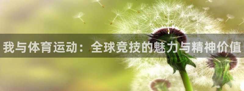 JJB竞技宝官方正版app集团简介：我与体育运动：全
