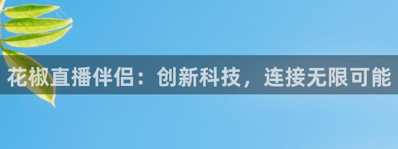 新球体育赛事：花椒直播伴侣：创新科技，连接无限可能